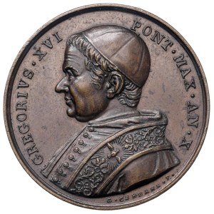 Papal Medals Collection - Gregorio XVI (1831-1846). Medaglia annuale 1840 a....