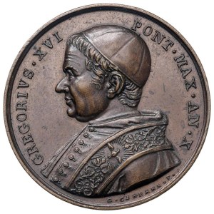 Papal Medals Collection - Gregory XVI (1831-1846). Annual medal 1840 a....