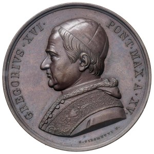 Papal Medals Collection - Gregorio XVI (1831-1846). Medaglia annuale 1845 a....