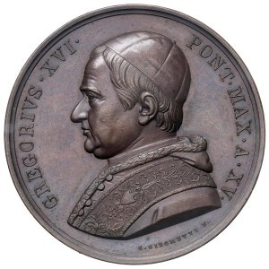 Papal Medals Collection - Gregory XVI (1831-1846). Annual medal 1845 a....