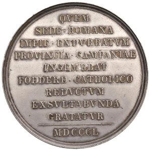 Papal Medals Collection - Pio IX (1846-1866). Medaglia 1850 a.IV. Opus: G. C...