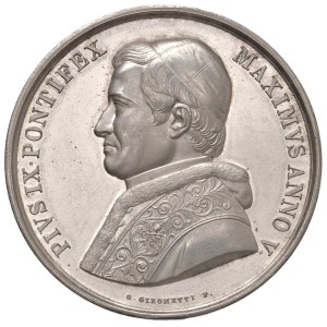 Papal Medals Collection - Pio IX (1846-1866). Medaglia annuale 1850 a.V. Cad...