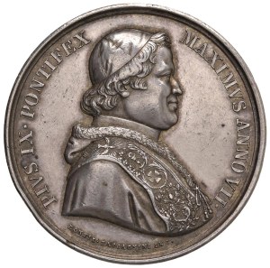 Papal Medals Collection - Pius IX (1846-1866). Medal 1852 a.VII. Restoration ...