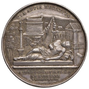 Papal Medals Collection - Pio IX (1846-1866). Medaglia 1852 a.VII. Restauri ...