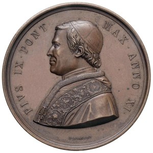 Papal Medals Collection - Pius IX (1846-1866). Annual medal 1856 a.XI. Pr...