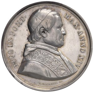 Papal Medals Collection - Pius IX (1846-1866). Annual medal 1859 a.XIV. C...