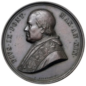 Papal Medals Collection - Pio IX (1846-1866). Medaglia annuale 1864 a.XIX. P...