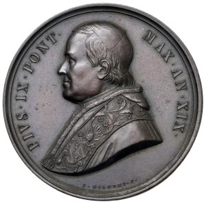 Papal Medals Collection - Pius IX (1846-1866). Annual medal 1864 a.XIX. P...