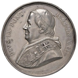 Papal Medals Collection - Pio IX (1846-1866). Medaglia annuale 1867 a.XXII. ...