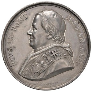 Papal Medals Collection - Pius IX (1846-1866). Annual medal 1867 a.XXII. ...