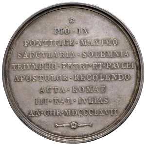 Papal Medals Collection - Pio IX (1846-1866). Medaglia 1867. Martirio dei SS...