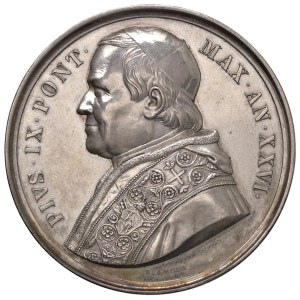 Papal Medals Collection - Pio IX (1846-1866). Medaglia annuale 1871 a.XXVI. ...