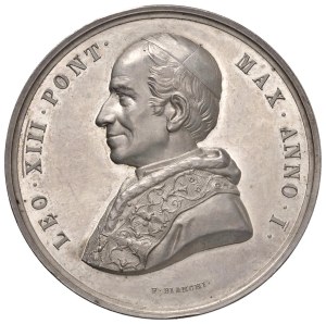 Papal Medals Collection - Leo XIII (1878-1903). Annual medal 1878 a.I....