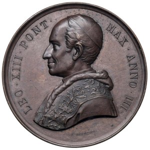 Papal Medals Collection - Leone XIII (1878-1903). Medaglia annuale 1880 a.II...