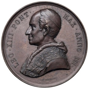 Papal Medals Collection - Leo XIII (1878-1903). Annual medal 1880 a.II...