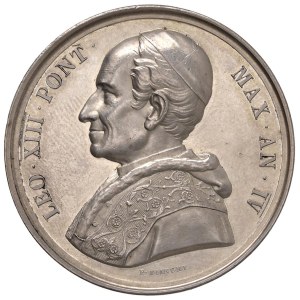 Papal Medals Collection - Leone XIII (1878-1903). Medaglia annuale 1881 a.IV...