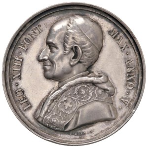 Papal Medals Collection - Leone XIII (1878-1903). Medaglia annuale 1882 a.V....