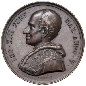 Papal Medals Collection - Leone XIII (1878-1903). Medaglia annuale 1882 a.V....