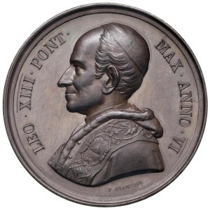 Papal Medals Collection - Leone XIII (1878-1903). Medaglia annuale 1883 a.VI...