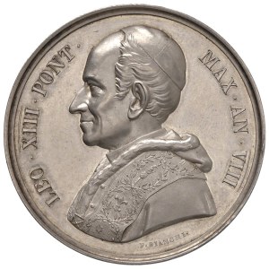 Papal Medals Collection - Leo XIII (1878-1903). Annual medal 1885 a.VI...