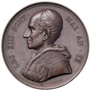 Papal Medals Collection - Leone XIII (1878-1903). Medaglia annuale 1886 a.IX...
