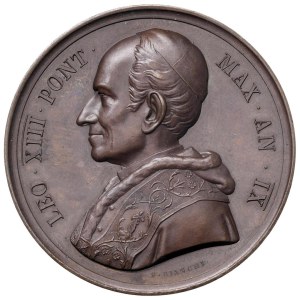 Papal Medals Collection - Leo XIII (1878-1903). Annual medal 1886 a.IX...