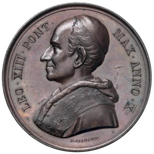 Papal Medals Collection - Leo XIII (1878-1903). Annual medal 1887 a.X....