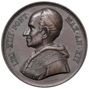 Papal Medals Collection - Leo XIII (1878-1903). Annual medal 1889 a.XI...