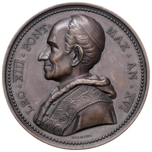 Papal Medals Collection - Leo XIII (1878-1903). Annual medal 1893 a.XV...