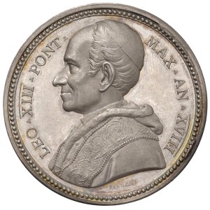 Papal Medals Collection - Leone XIII (1878-1903). Medaglia annuale 1895 a.XV...