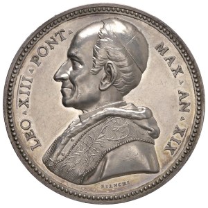 Papal Medals Collection - Leone XIII (1878-1903). Medaglia annuale 1896 a.XI...