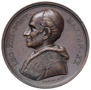Papal Medals Collection - Leo XIII (1878-1903). Annual medal 1897 a.XX...