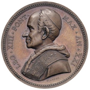 Papal Medals Collection - Leone XIII (1878-1903). Medaglia annuale 1898 a.XX...