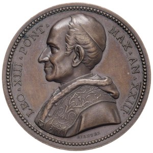 Papal Medals Collection - Leo XIII (1878-1903). Annual medal 1900 a.XX...