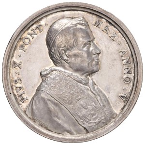 Papal Medals Collection - Pius X (1903-1914). Annual medal 1907 a.V. Cond...