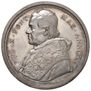 Papal Medals Collection - Pius X (1903-1914). Annual medal 1912 a.X. Semi...