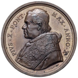 Papal Medals Collection - Pius X (1903-1914). Annual medal 1912 a.X. Semi...