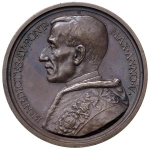 Papal Medals Collection - Benedict XV (1914-1922). Annual medal 1918 a....