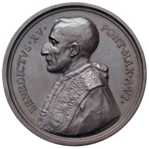 Papal Medals Collection - Benedetto XV (1914-1922). Medaglia annuale 1919 a....