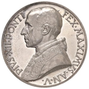 Papal Medals Collection - Pio XII (1939-1958). Medaglia annuale 1943 a.V. Co...