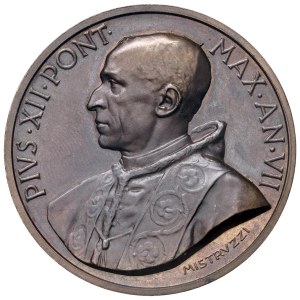 Papal Medals Collection - Pius XII (1939-1958). Annual medal 1945 a.VII. ...