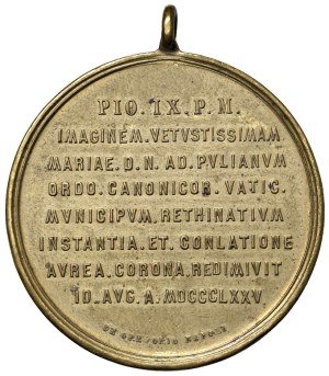 Italian Medals - Naples. Medal for the coronation of Our Lady...