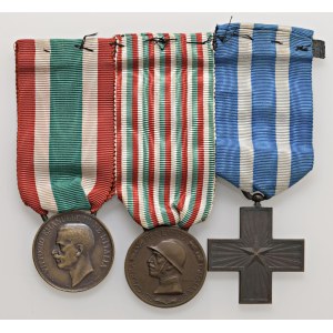 Italian Medals - Medagliere composto da 3 medaglie. Il lotto compre...