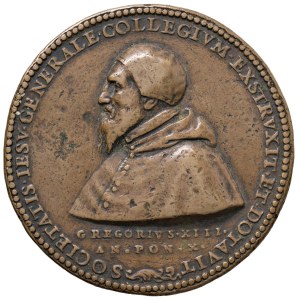 Italian Medals - Roma. Gregorio XIII (1572-1585). Medaglia 1582. Pe...