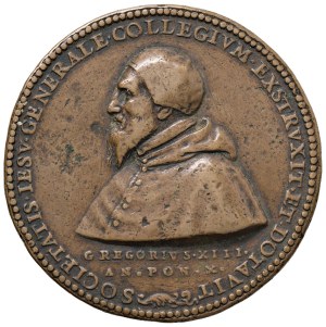 Italian Medals - Rome. Gregory XIII (1572-1585). 1582 medal. Pe...