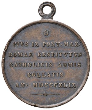 Italian Medals - Rome. Pius IX (1846-1878). Medal 1849. For the dif...