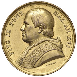 Italian Medals - Rome. Pius IX (1846-1878). Medal 1861 opus C. Vo...