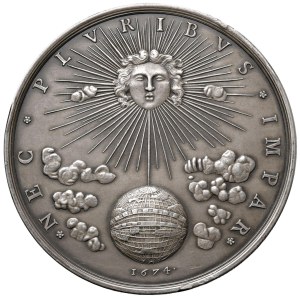 World Medals - Francia. Luigi XIV, medaglia NEC PLURIBUS IMPAR 16...