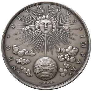 World Medals - France. Louis XIV, medal NEC PLURIBUS IMPAR 16...