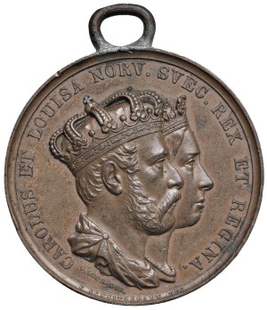 World Medals - Norway. Charles IV and Louise. Medal 1860 opus C. ...